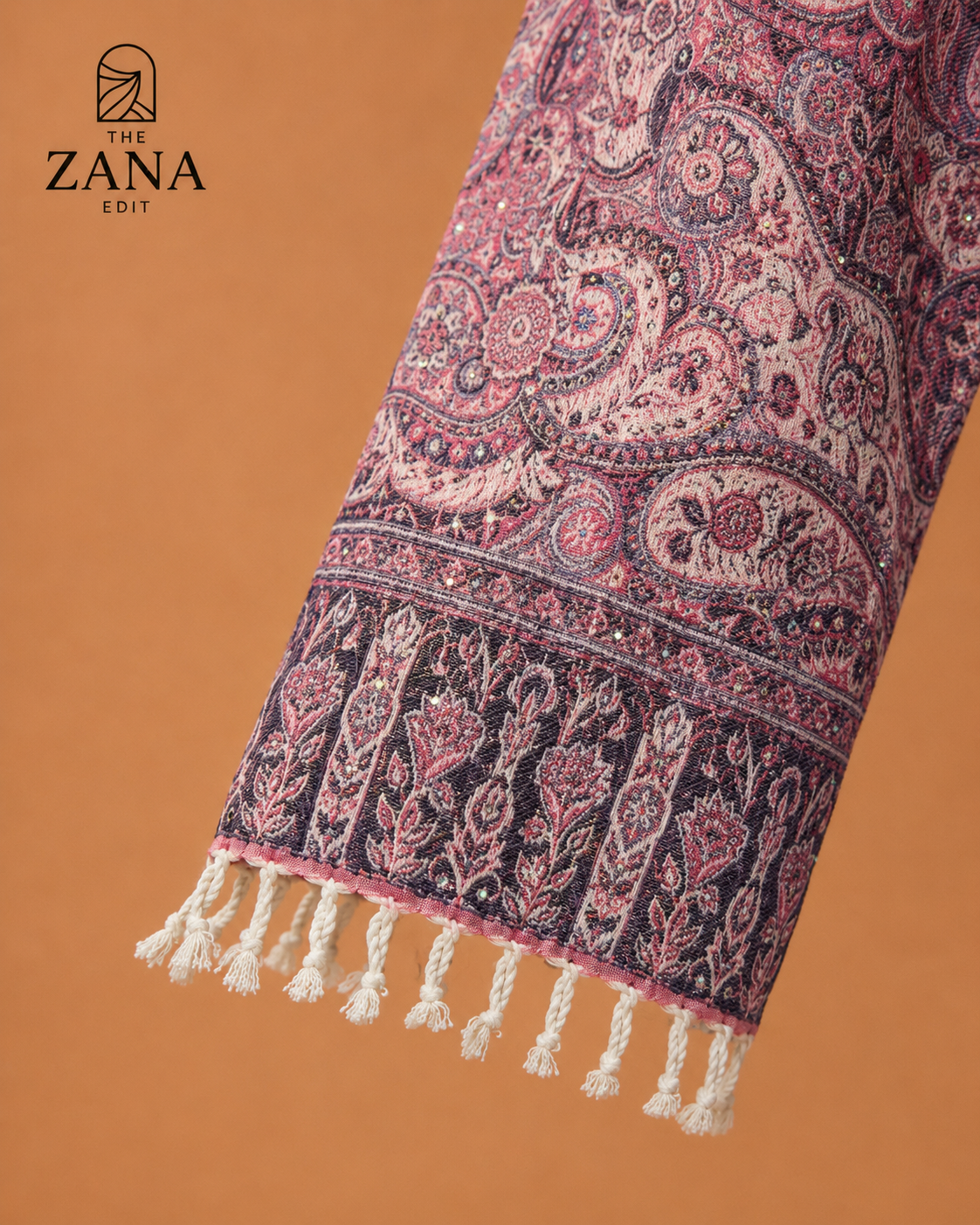 Paisley Pashmina Gemstone Abaya