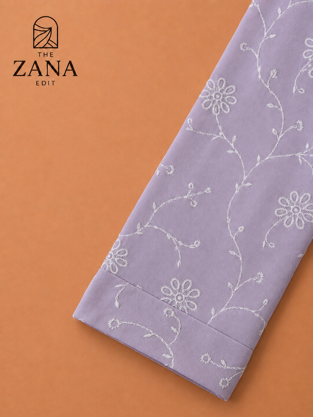 Lilac Embroidered Abaya